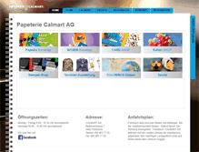 Tablet Screenshot of calmart.ch